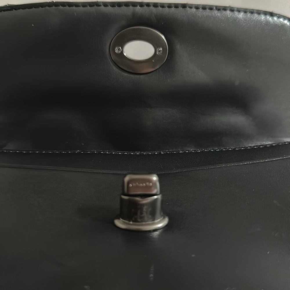 COACH CHAIN CROSSBODY WITH QUILTING BLACK , LEATHER VINTAGE WALLET F23816 - Picture 3 of 9